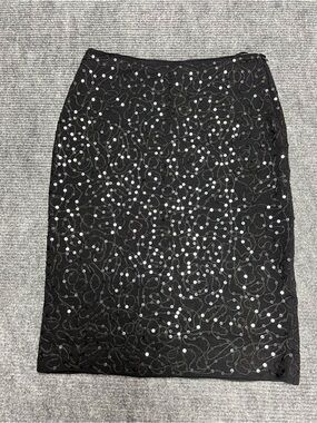St. John Black Evening Skirt